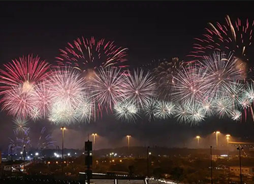 瓜州县焰火晚会